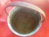 Antique Brass, Copper & Steel Pot - Before Cleaning